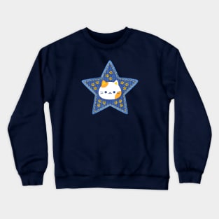 Cat star Crewneck Sweatshirt